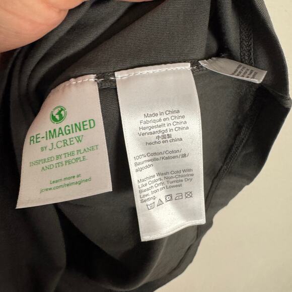 J.Crew Broken In Shirt Men M Black Short Sleeve Crewneck Pullover Stretch Cotton - Picture 5 of 6